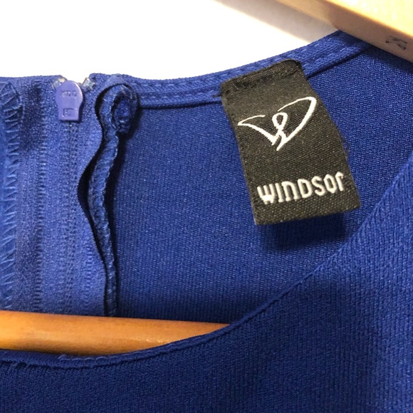 Windsor royal blue halter dress. Small. EUC - Picture 3 of 3